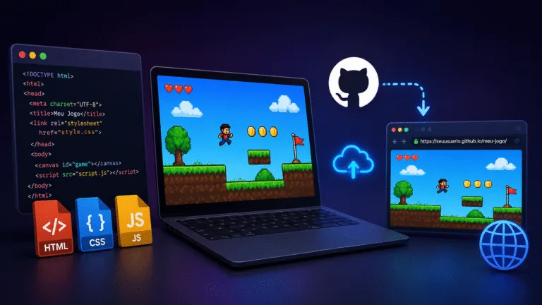 Como Publicar um Jogo HTML, CSS e JavaScript no GitHub Pages